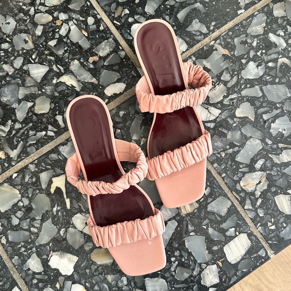 Staud Light Pink Women's Heeled Sandals Size 38 or 8